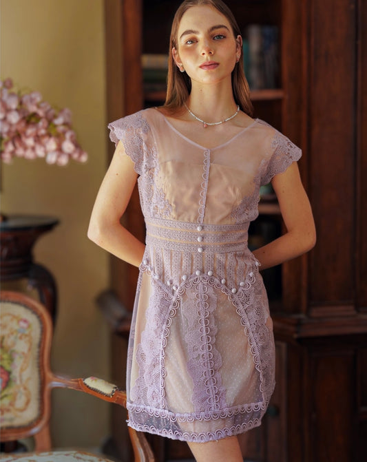 Lavender Lace Dress