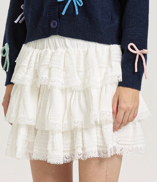 Ruffle Mini Skirt (Size M)