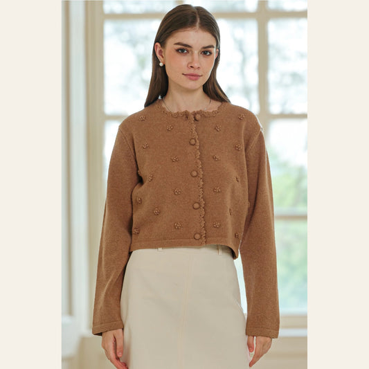 Heirloom Floral Knit Cardigan