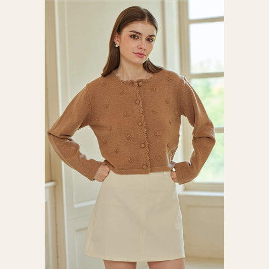 Heirloom Floral Knit Cardigan