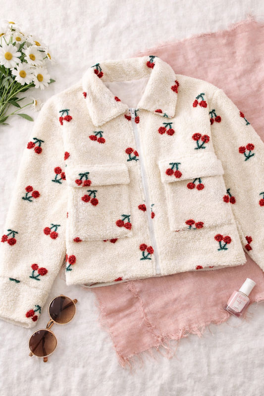 Sherpa cherries jacket