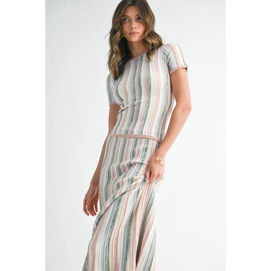 Blush Meadow Ribbed Knit Set