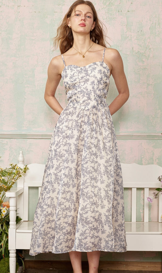 Tea Time Midi Dress (Size S)