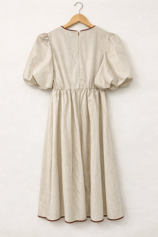 The Everly Bow Midi Dress (Size XL)