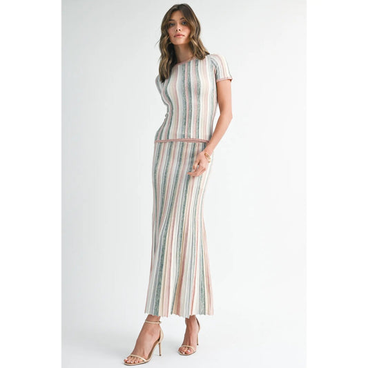 Blush Meadow Ribbed Knit Set